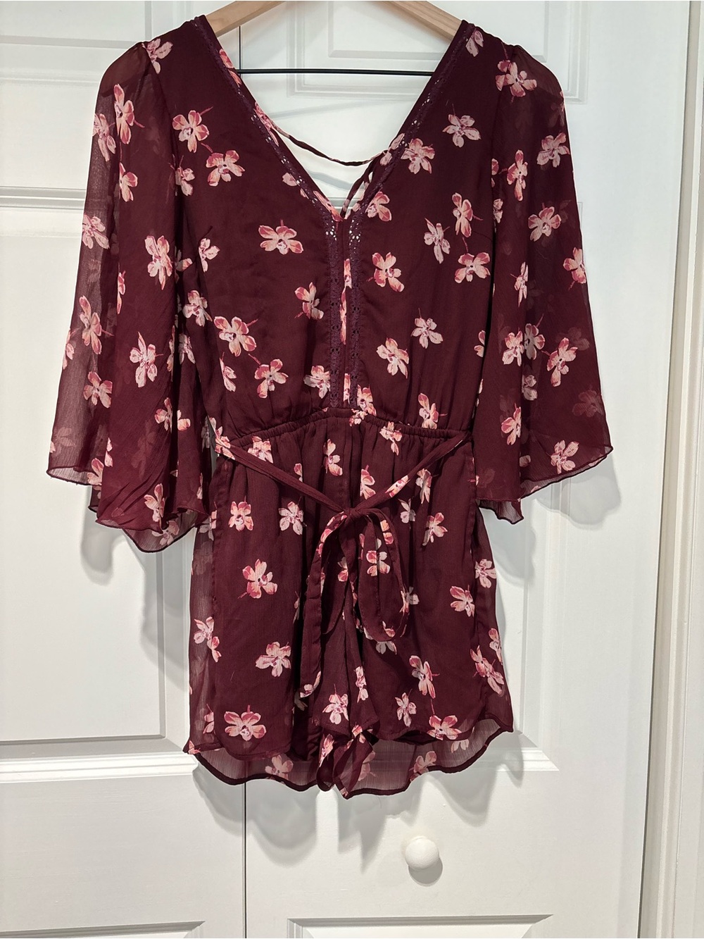 Flowy top floral romper